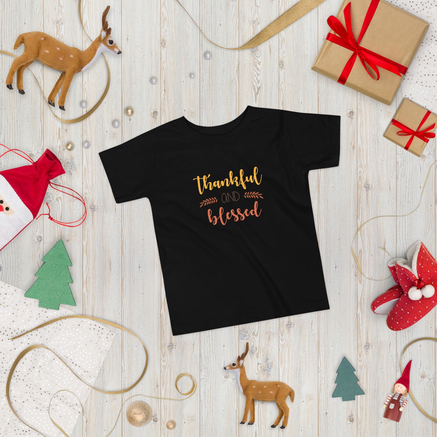 Thankful and Blessed Toddler Short Sleeve Tee