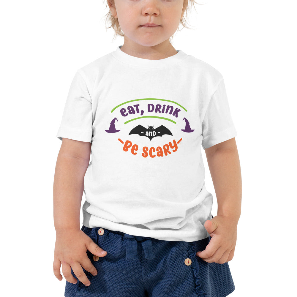 Eat Drink and Be Scary Toddler T-shirt
