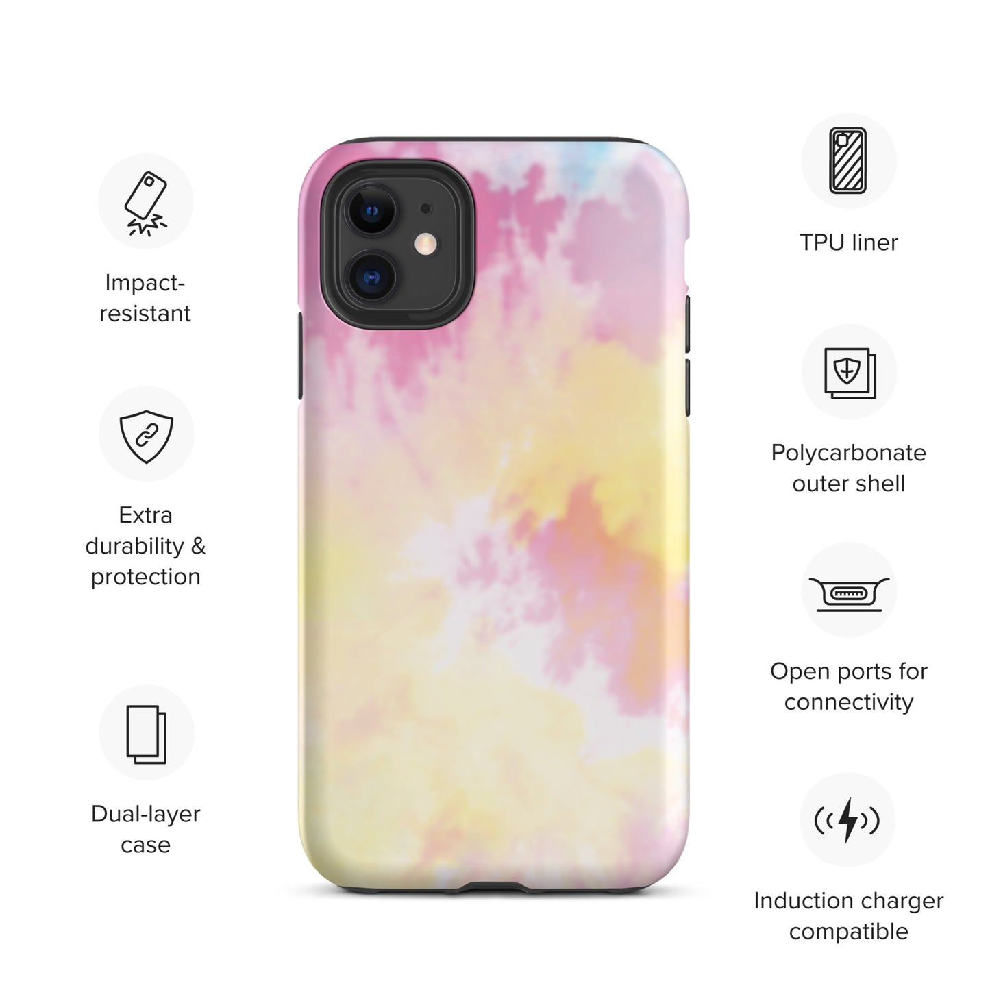 Tie Dye Tough iPhone case