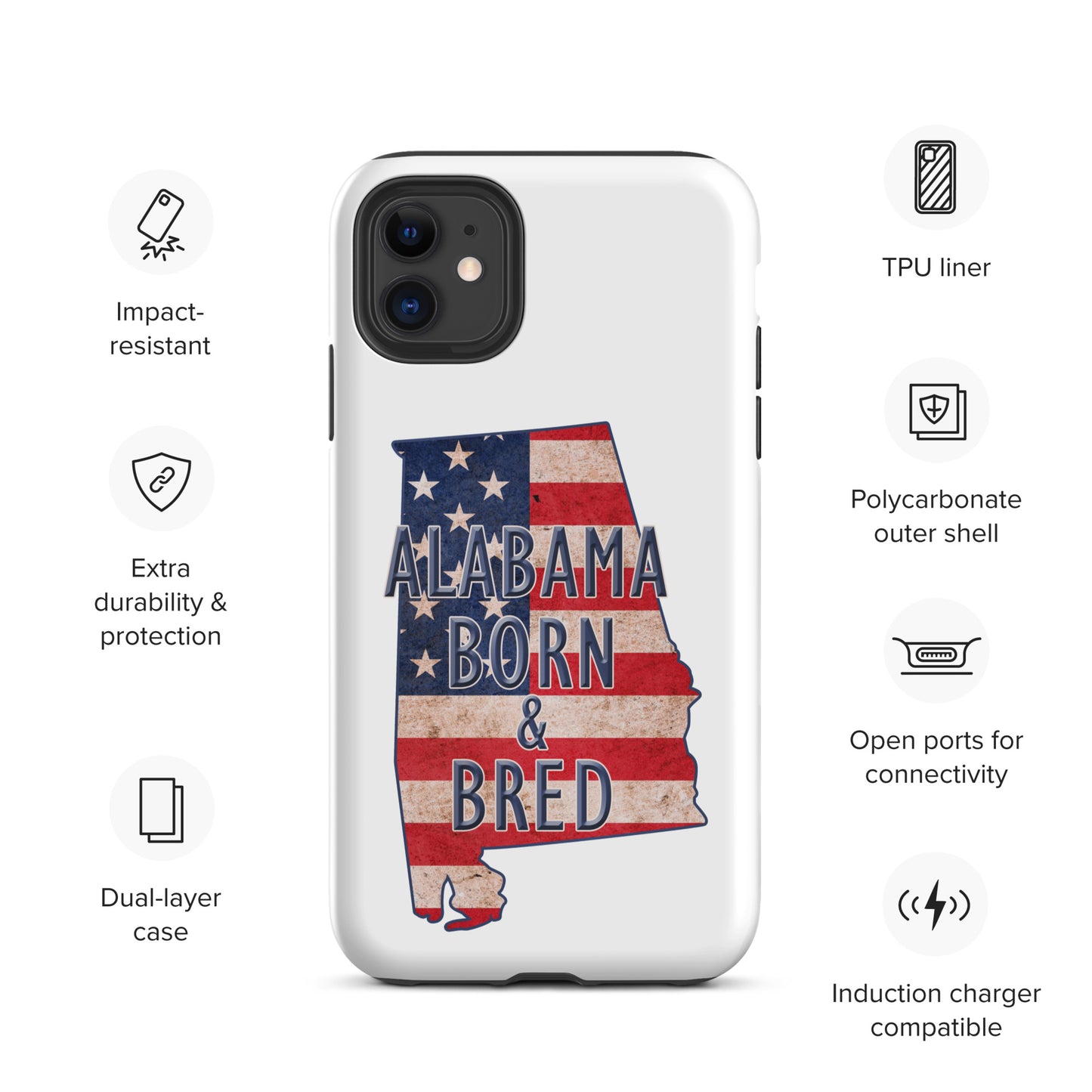 Alabama Tough iPhone case