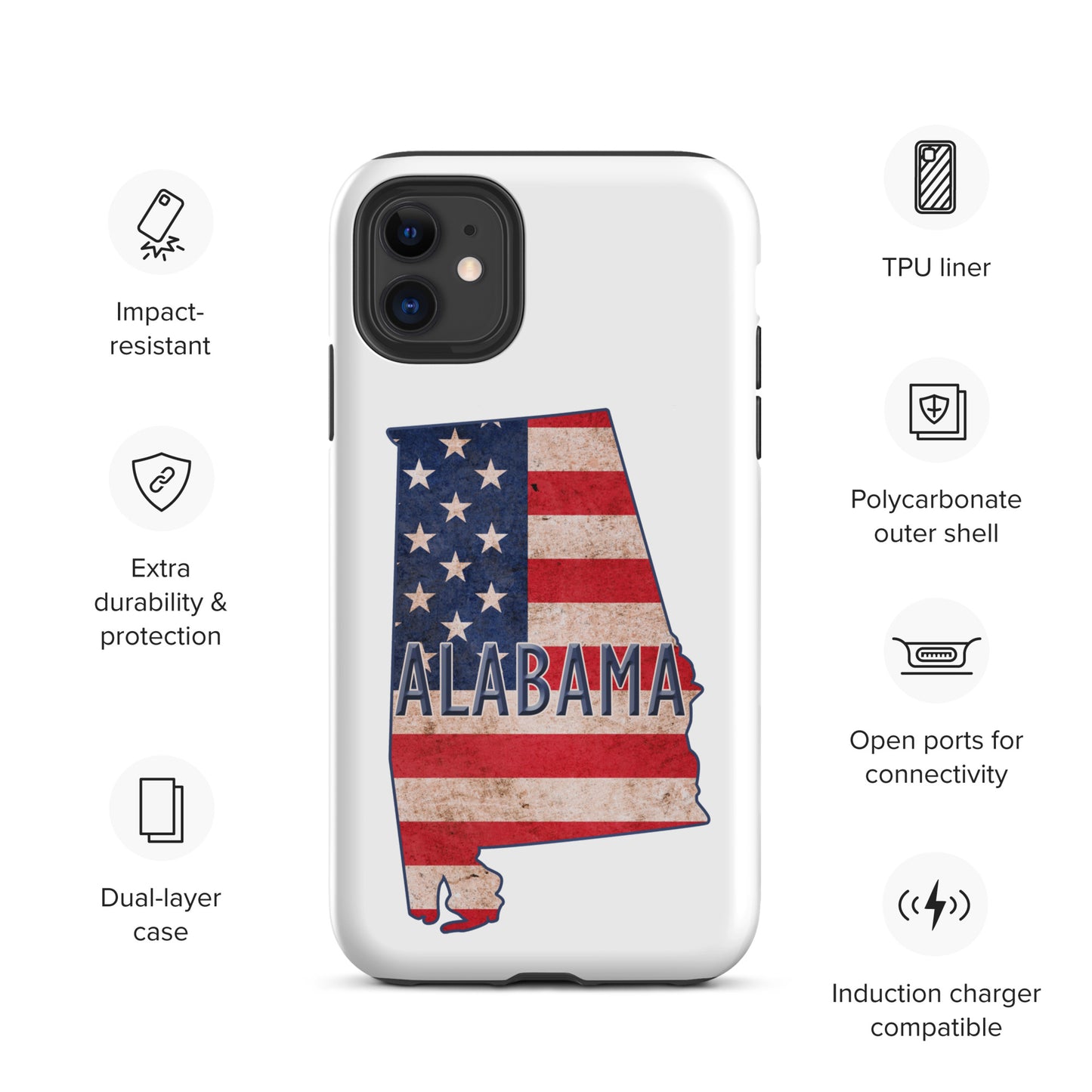 Alabama Tough iPhone case