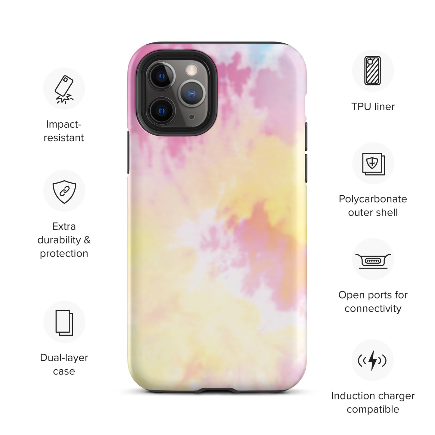 Tie Dye Tough iPhone case