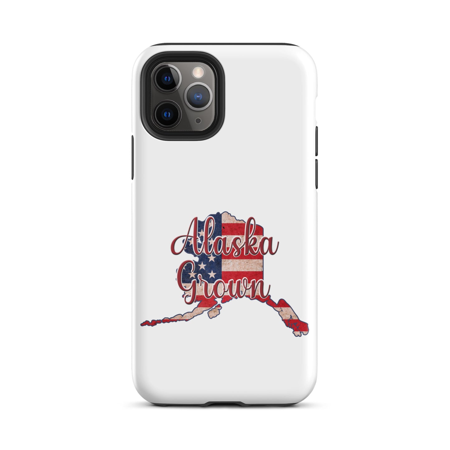 Alaska Grown US Flag Tough iPhone Case