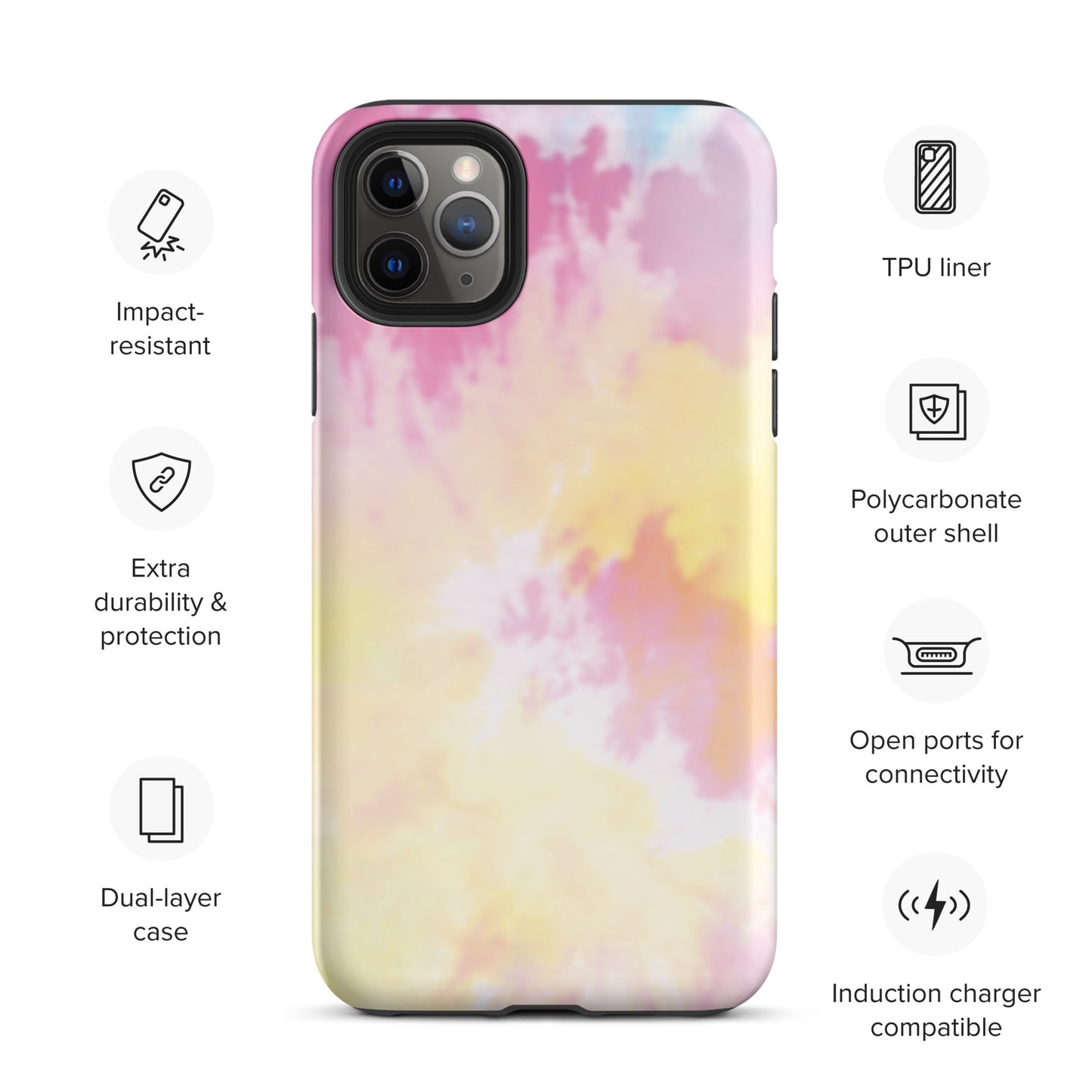 Tie Dye Tough iPhone case