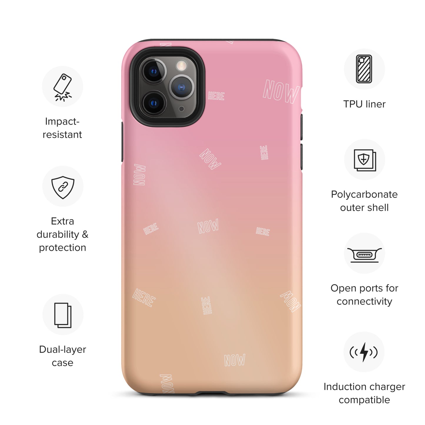 Here Now Tough iPhone case