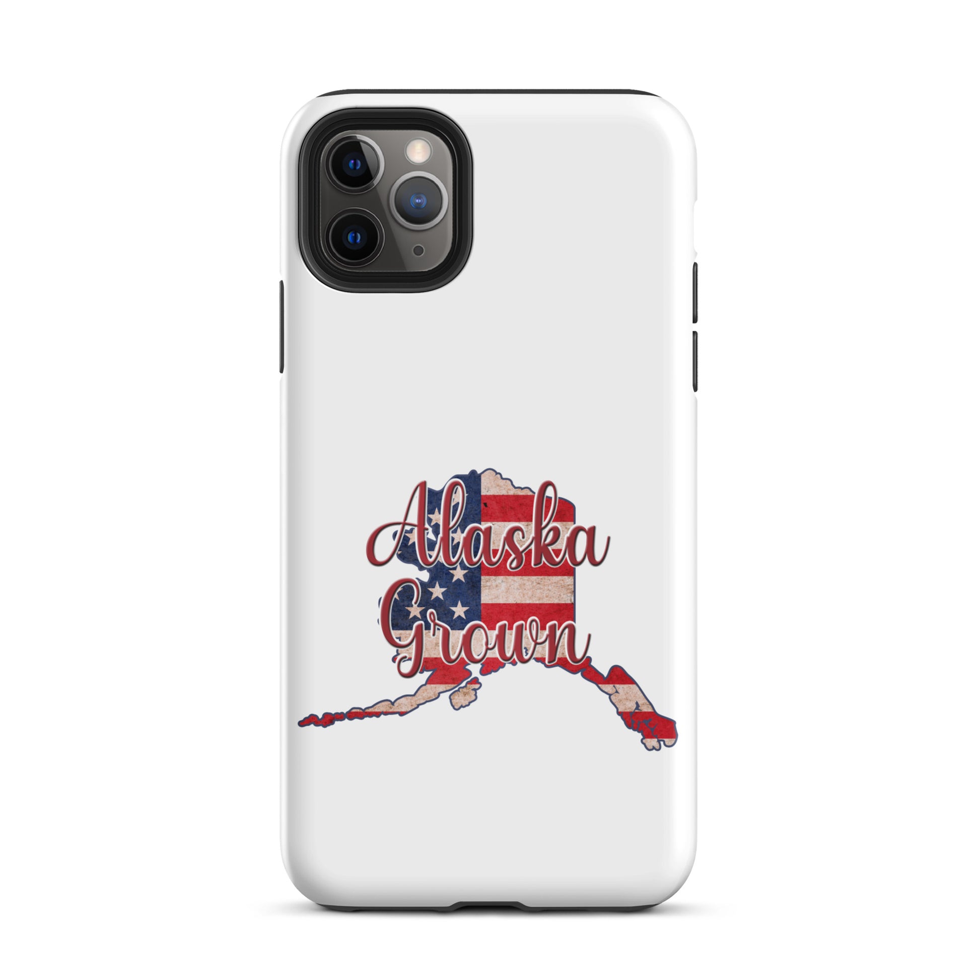 Alaska Grown US Flag Tough iPhone Case