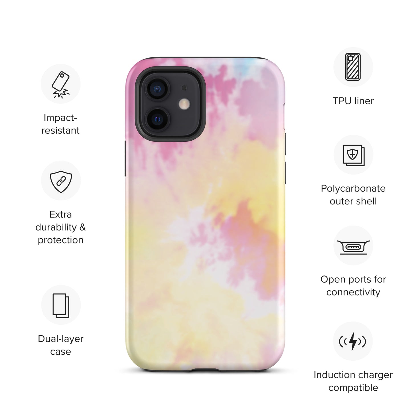 Tie Dye Tough iPhone case