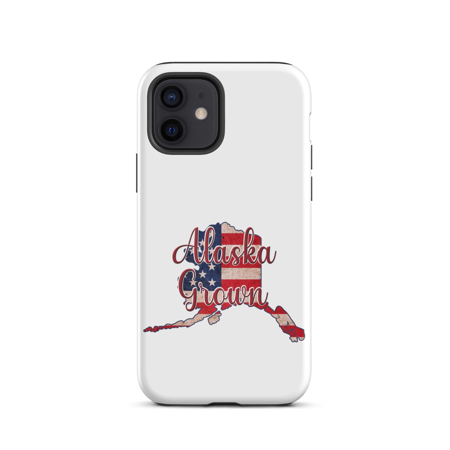 Alaska Grown US Flag Tough iPhone Case