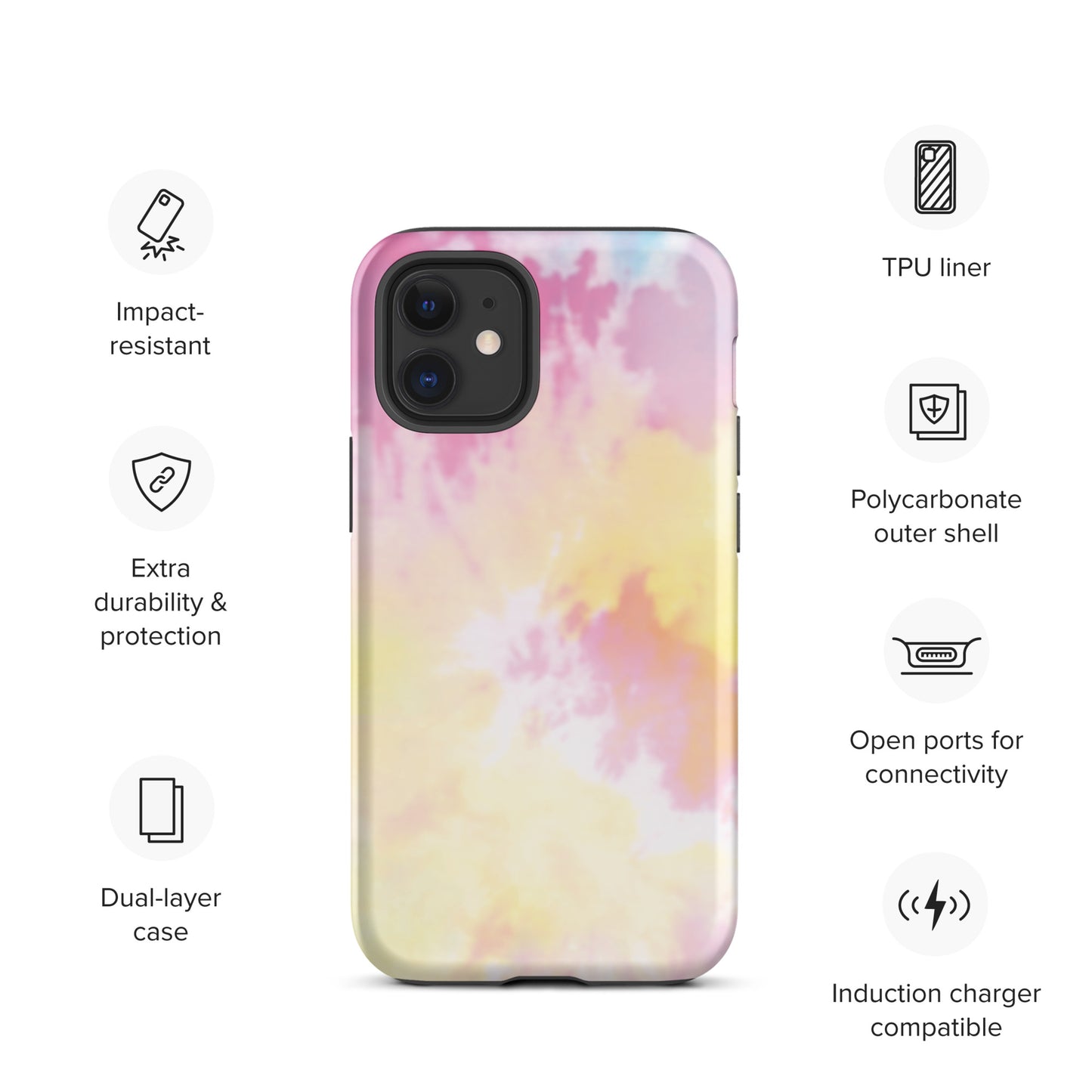 Tie Dye Tough iPhone case
