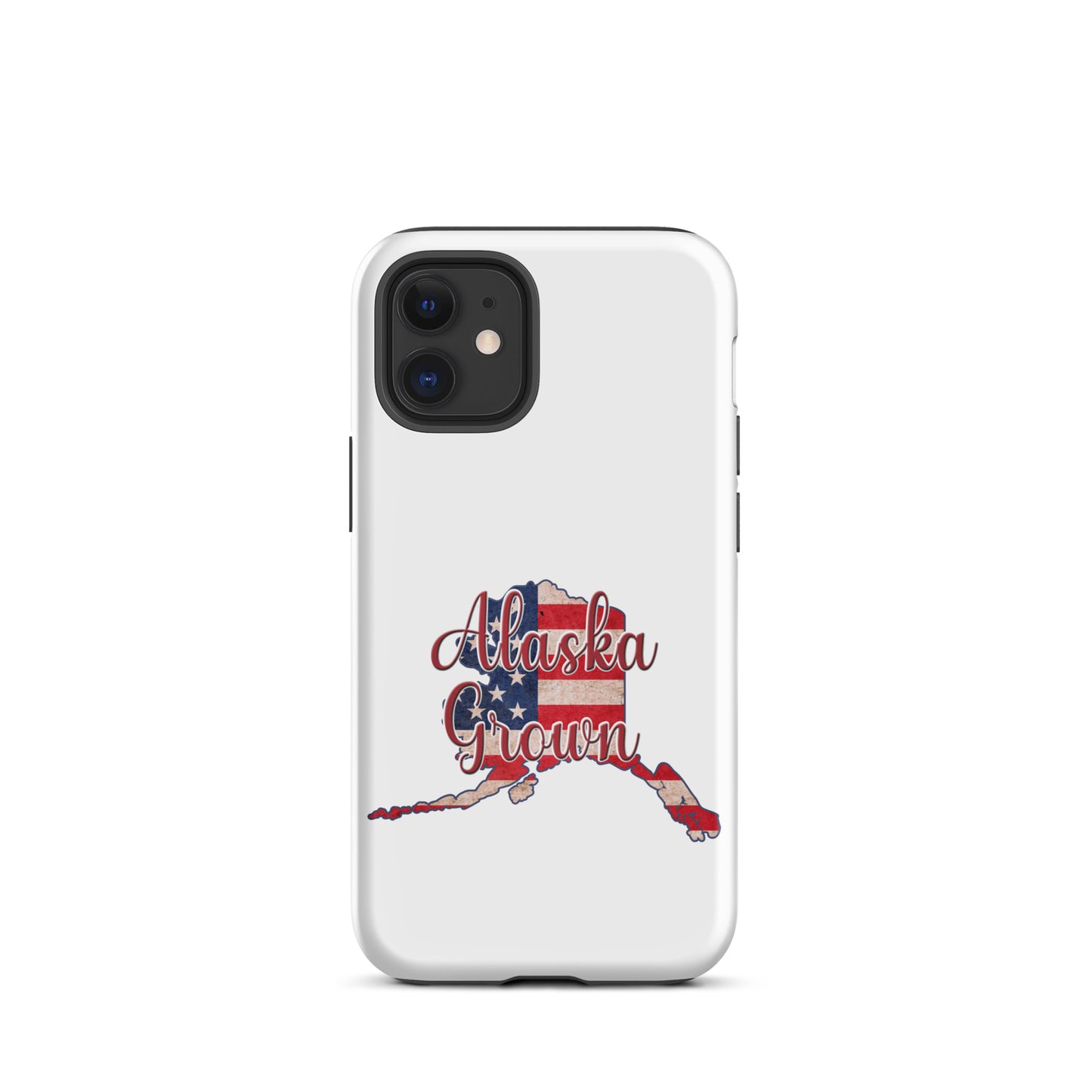 Alaska Grown US Flag Tough iPhone Case