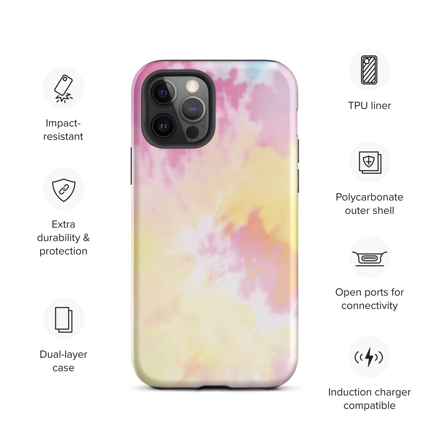 Tie Dye Tough iPhone case