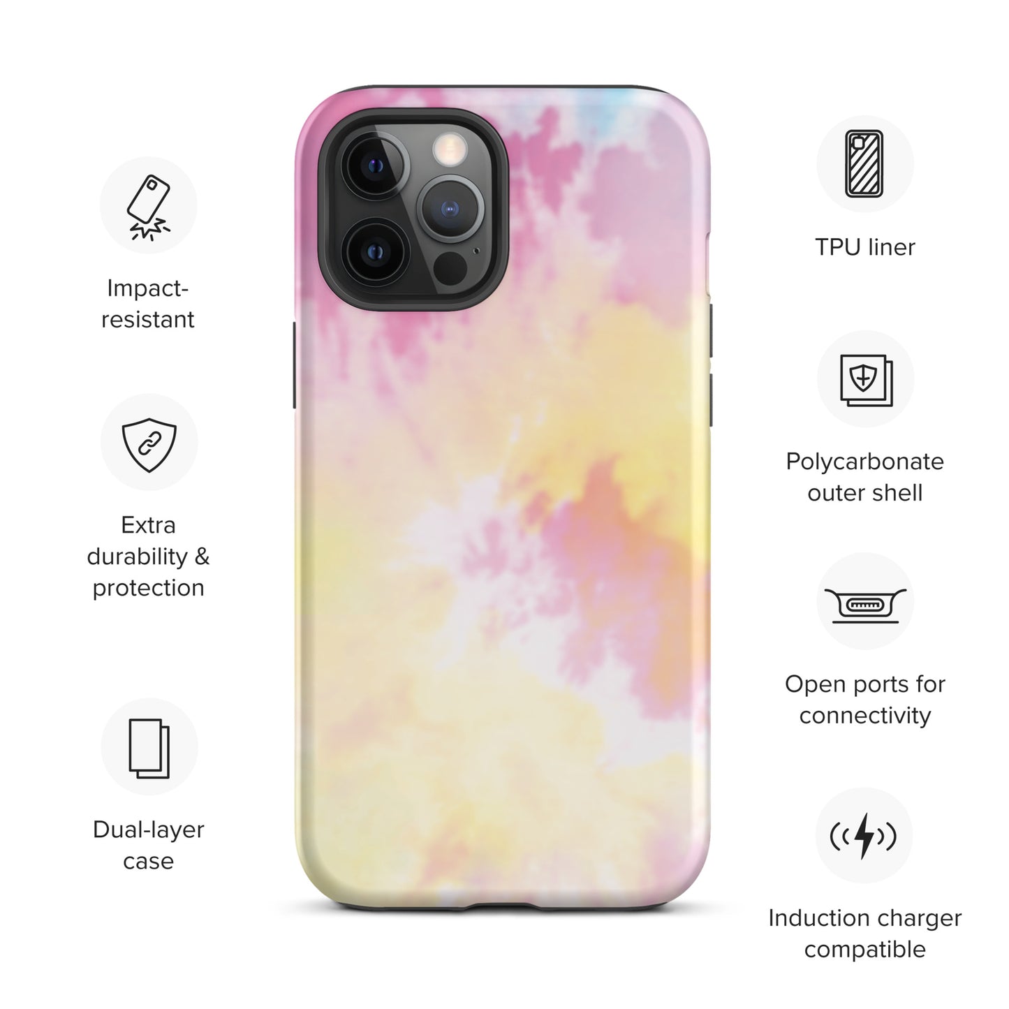 Tie Dye Tough iPhone case
