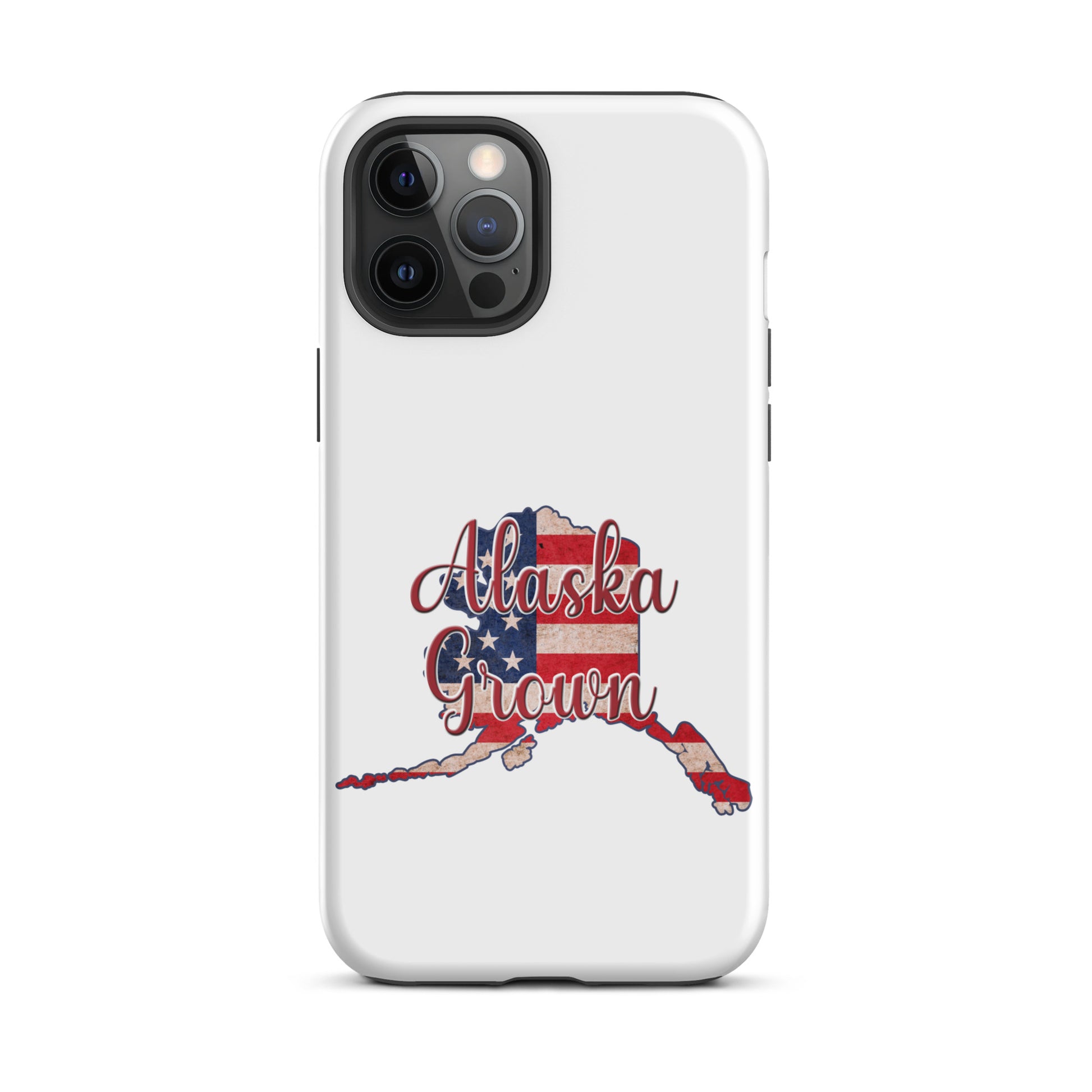 Alaska Grown US Flag Tough iPhone Case