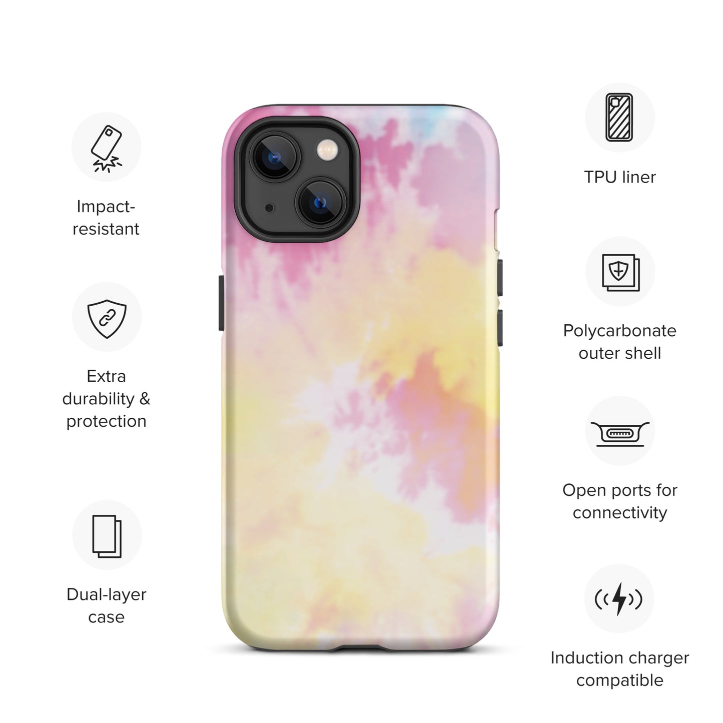 Tie Dye Tough iPhone case
