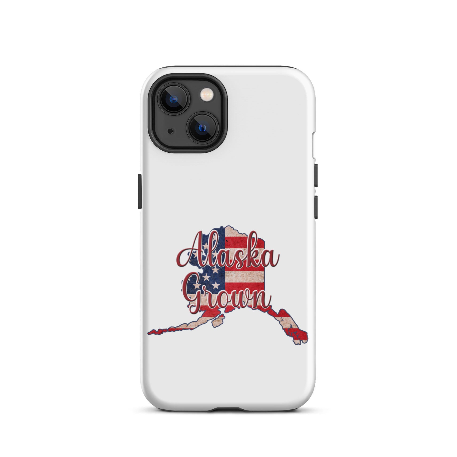 Alaska Grown US Flag Tough iPhone Case