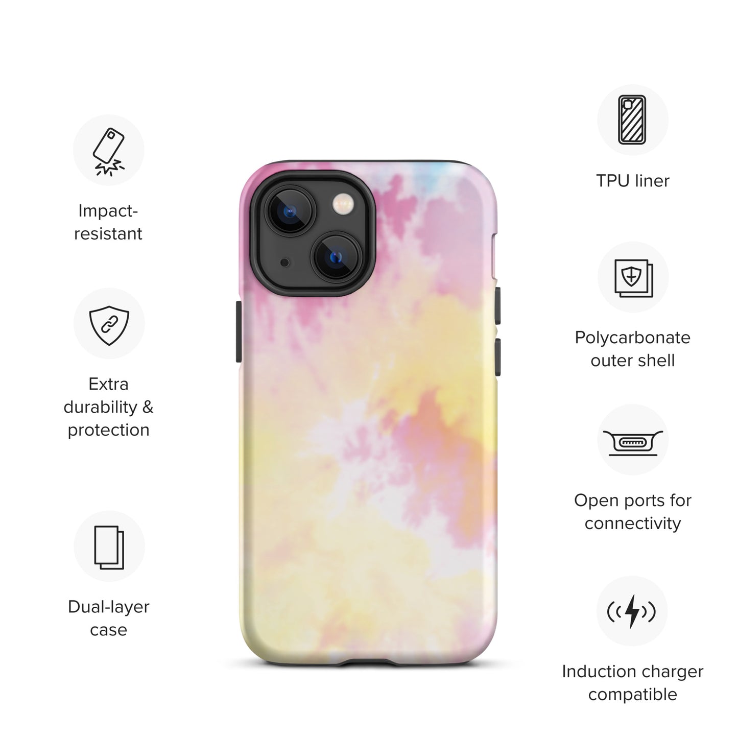 Tie Dye Tough iPhone case