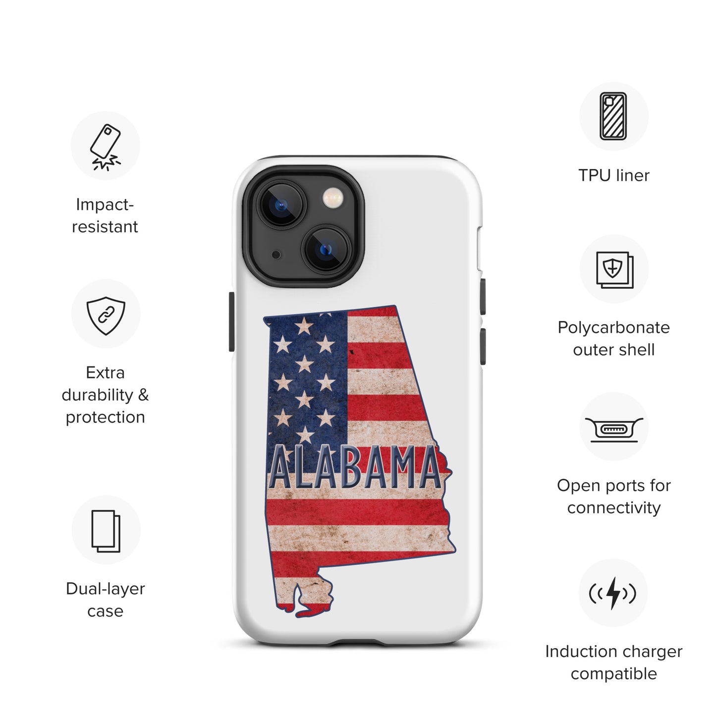 Alabama Tough iPhone case