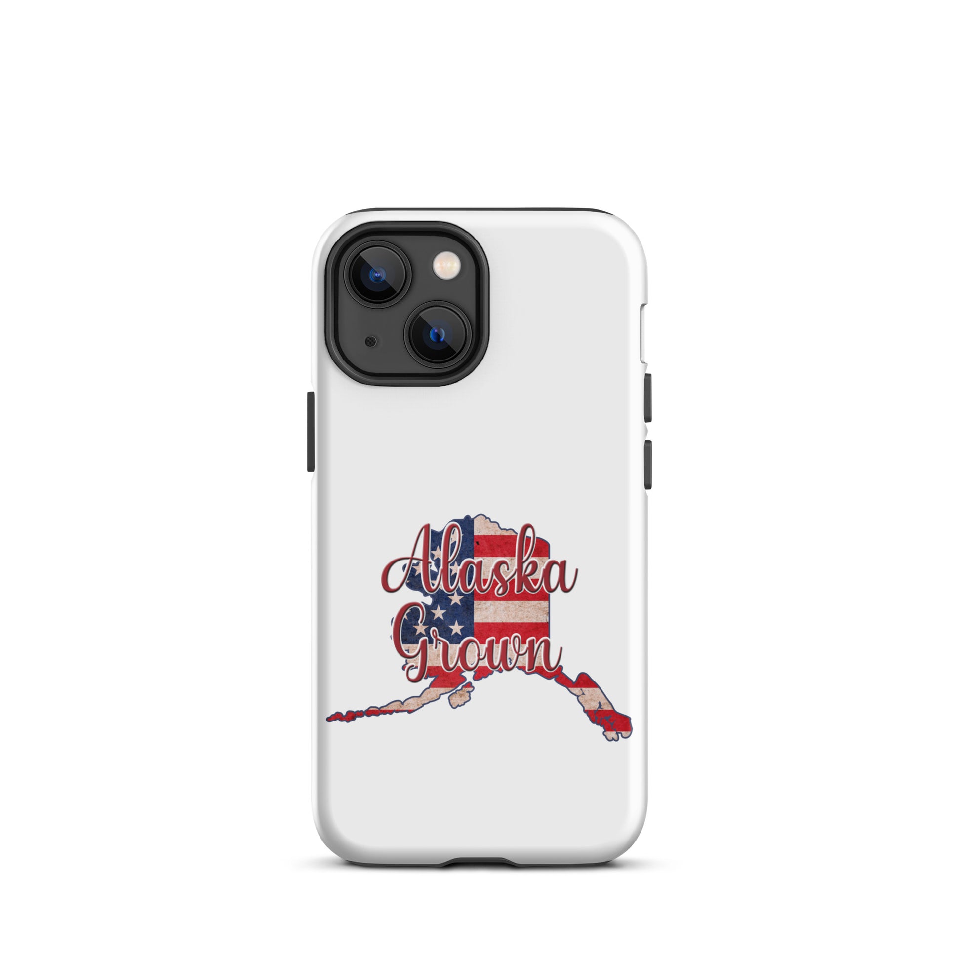Alaska Grown US Flag Tough iPhone Case
