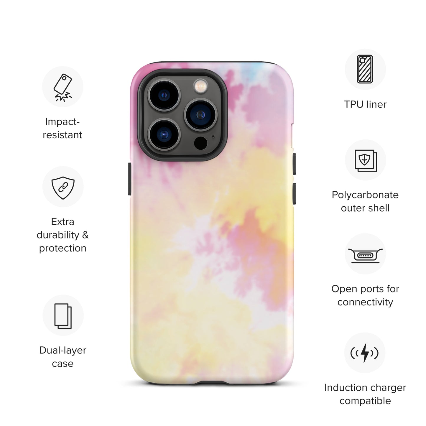 Tie Dye Tough iPhone case