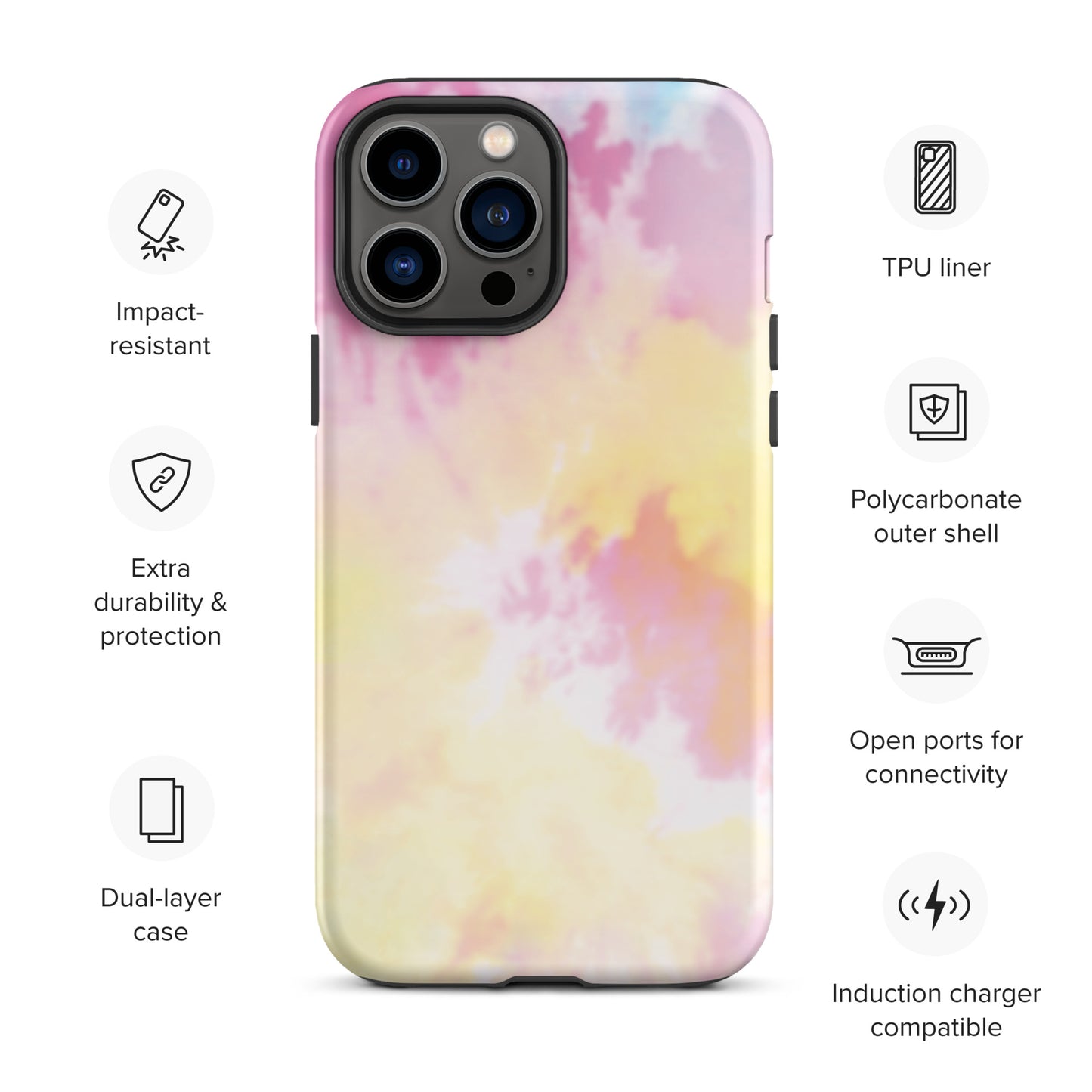 Tie Dye Tough iPhone case