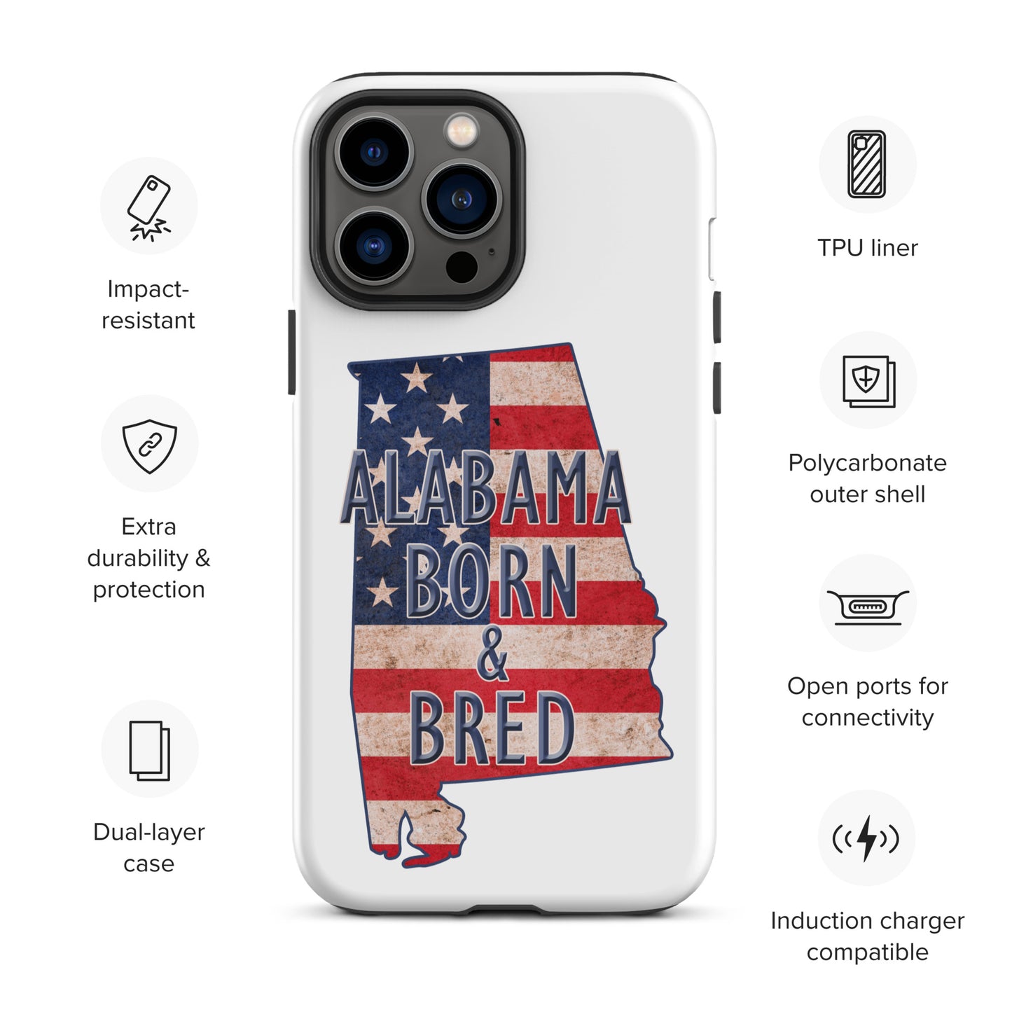 Alabama Tough iPhone case