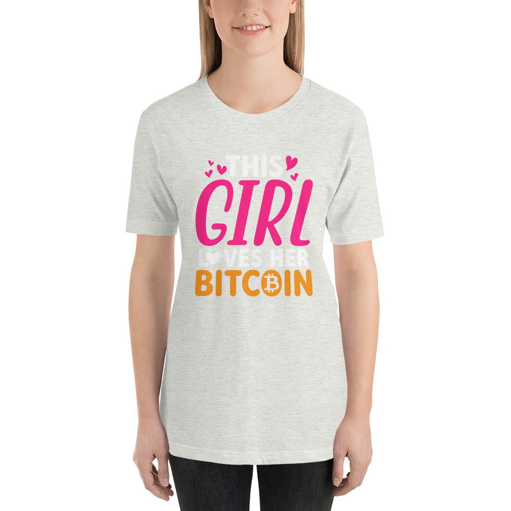 This Girl Loves Her Bitcoin Unisex t-shirt