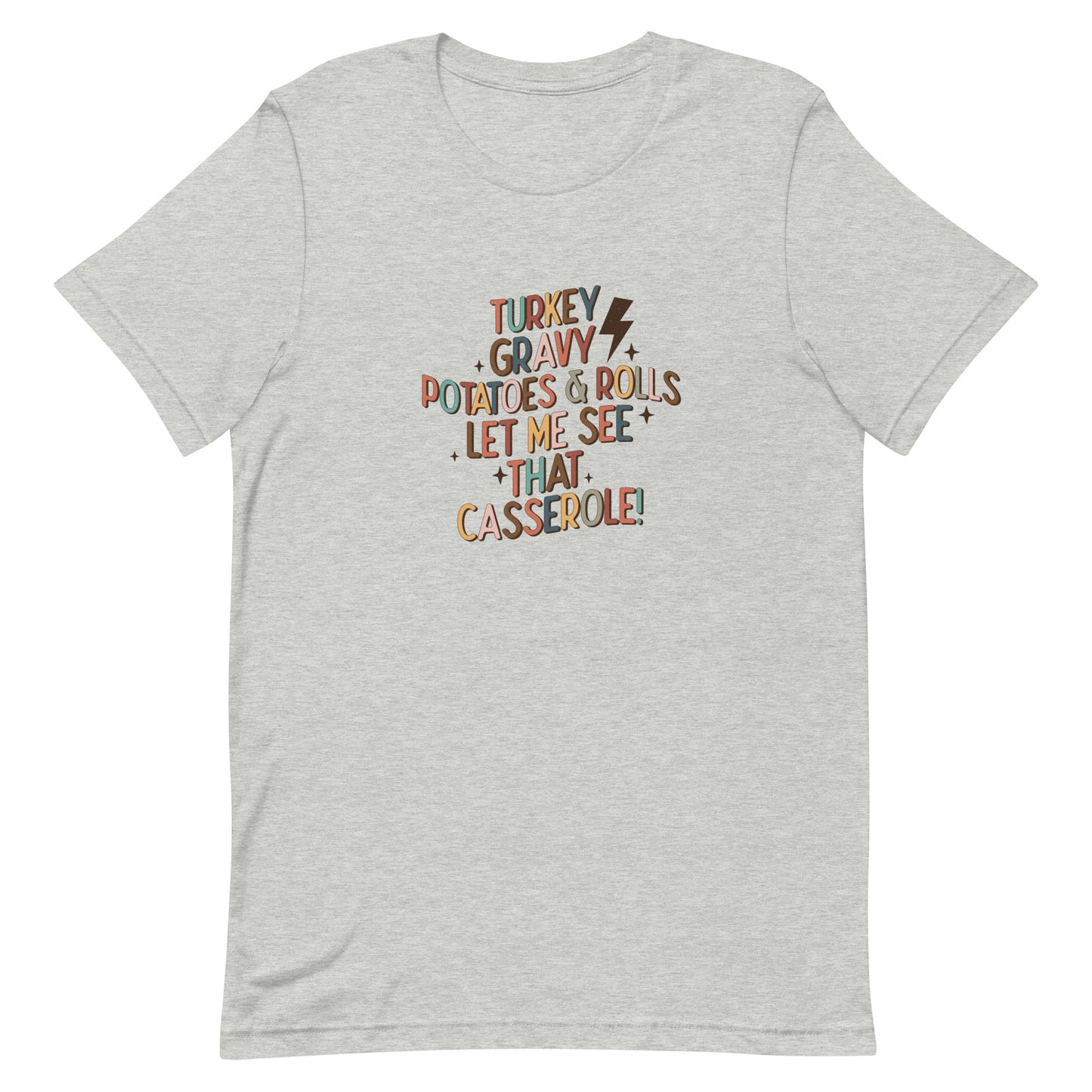 Turkey Gravy Potatoes & Rolls Unisex t-shirt