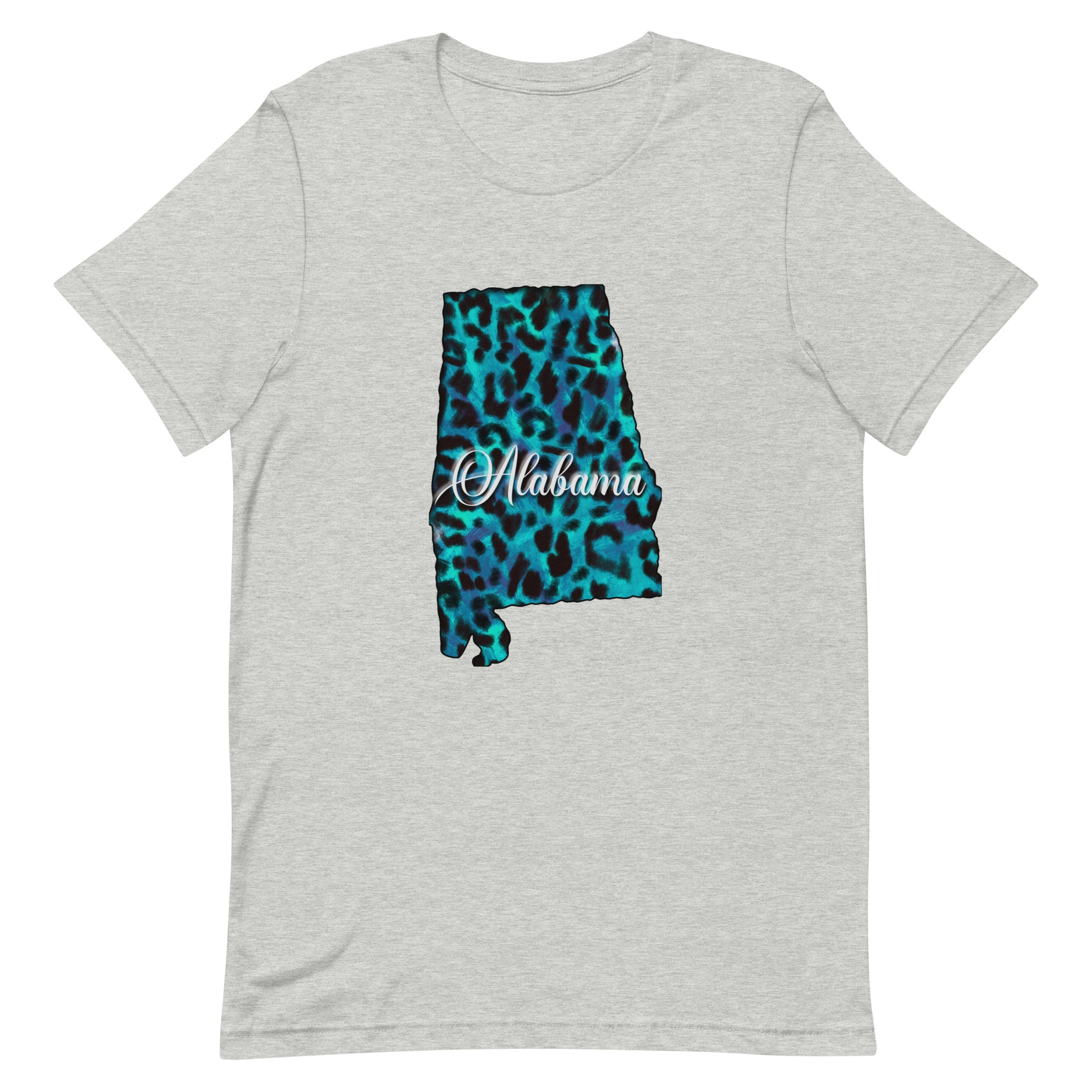 Alabama Blue Leopard Print Unisex Tshirt