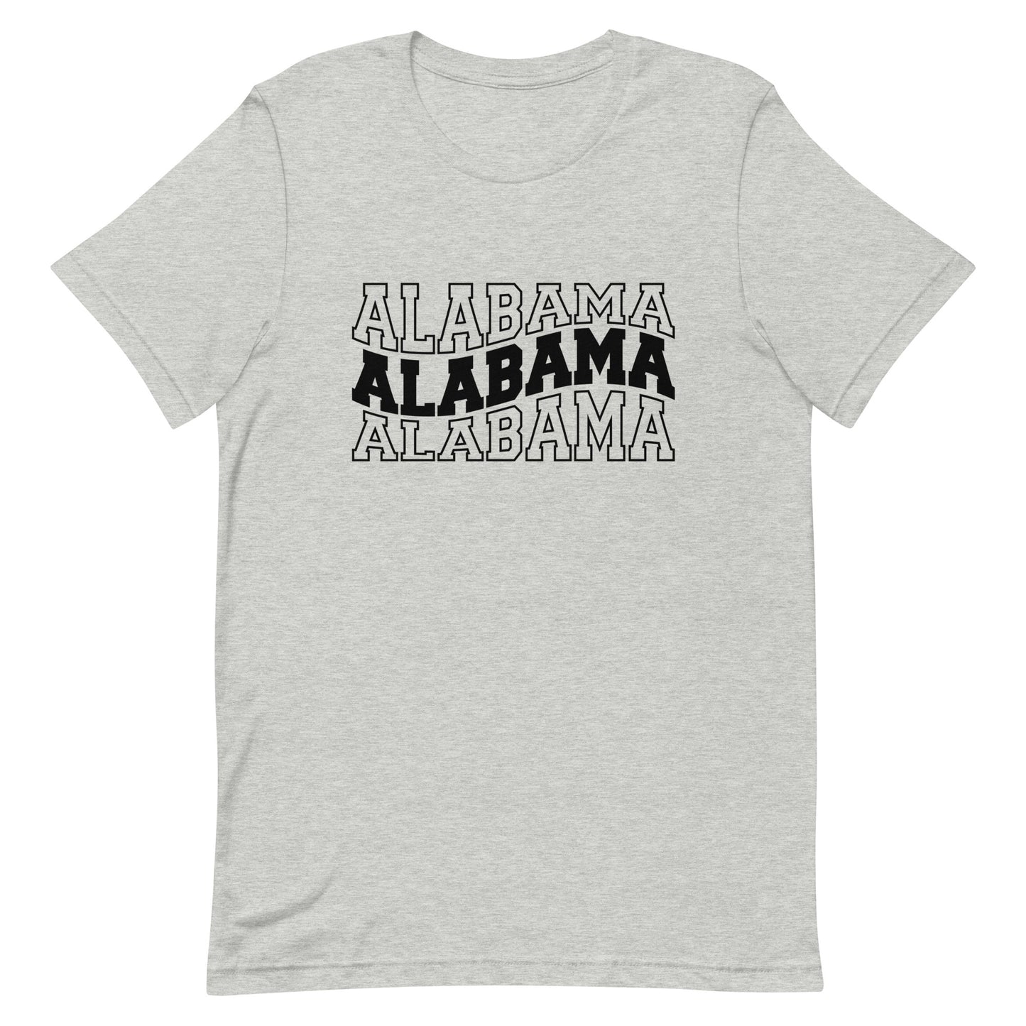 Alabama Varsity Letters Wavy Unisex T-shirt