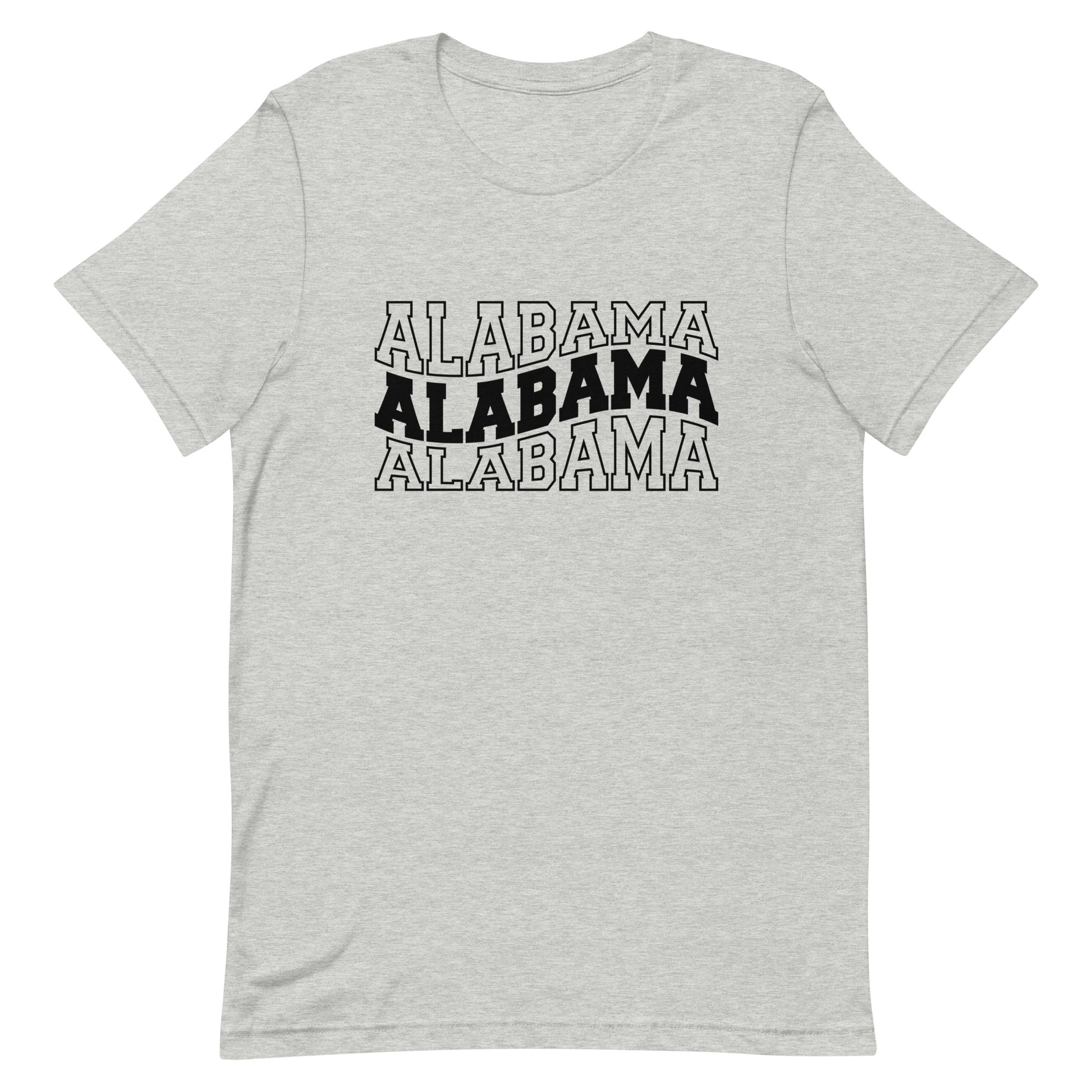Alabama Varsity Letters Wavy Unisex T-shirt
