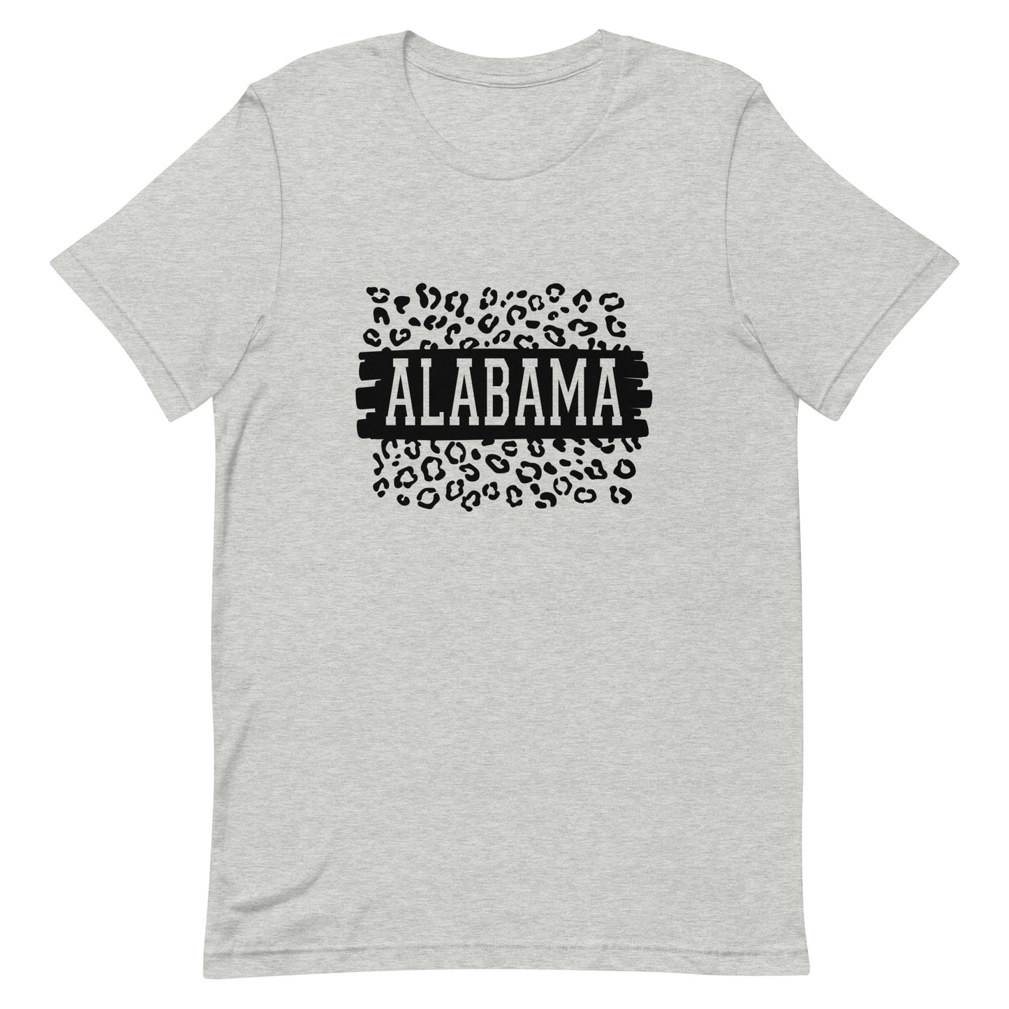 Alabama Black on Leopard Unisex T-shirt