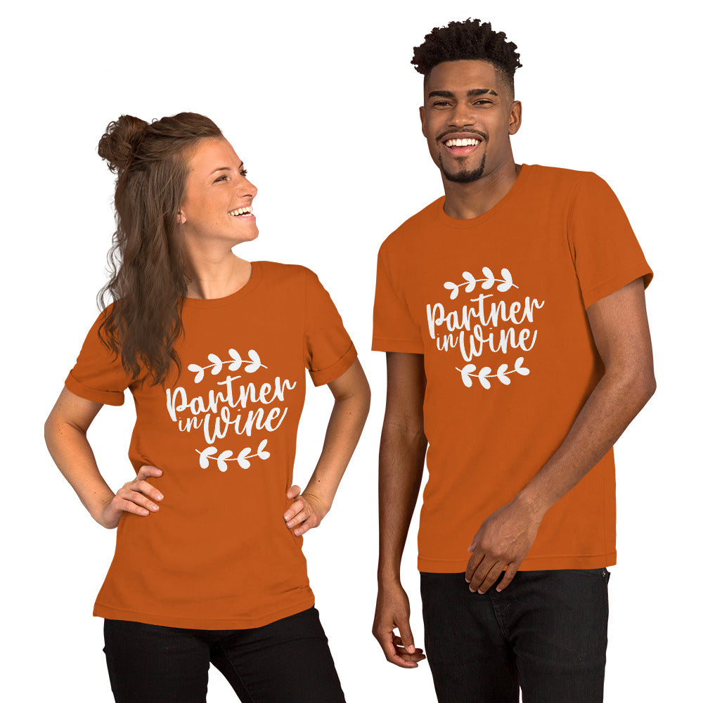 Partner in Wine Unisex t-shirt