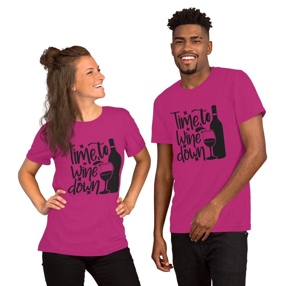 Time to Wine Down Unisex t-shirt
