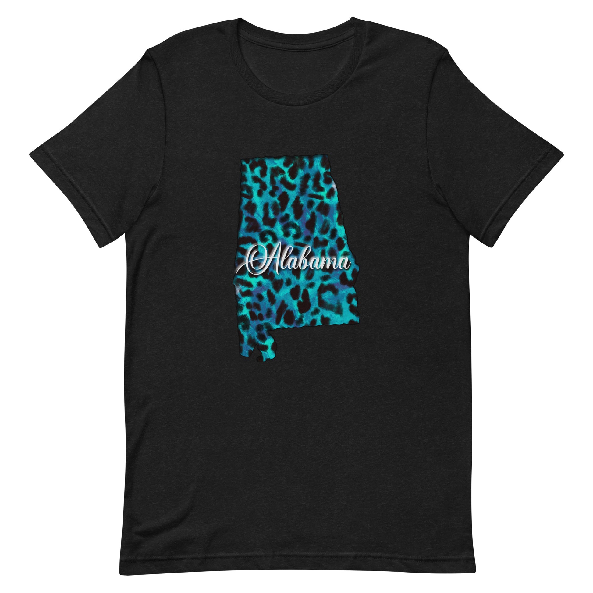 Alabama Blue Leopard Print Unisex Tshirt