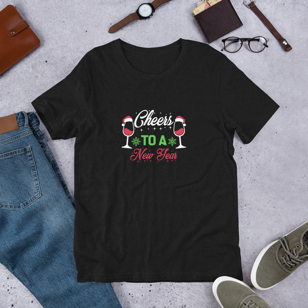 Cheers to a New Year Unisex Tshirt