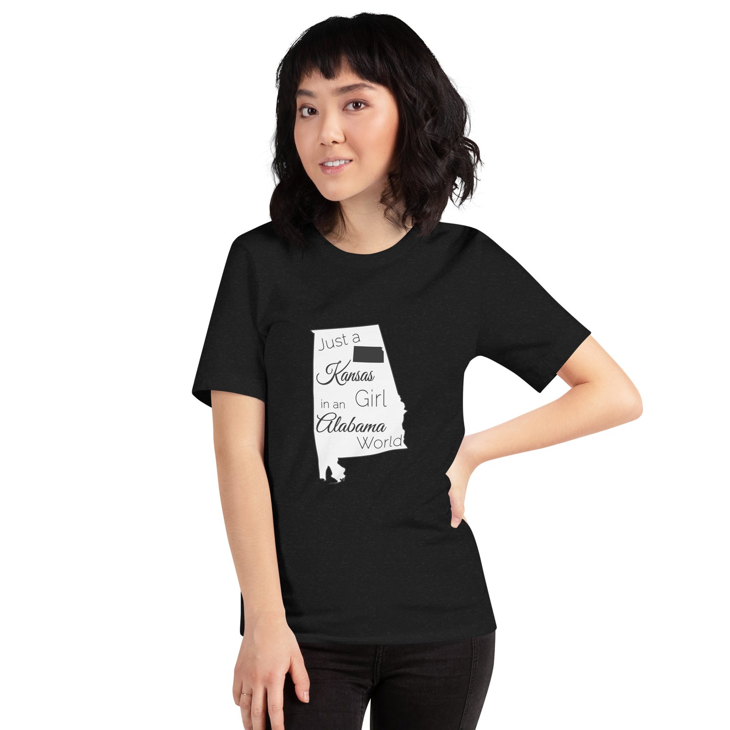 Just a Kansas Girl in an Alabama World Unisex t-shirt