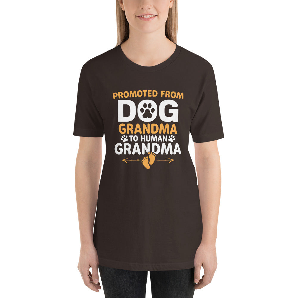 Promoted from Dog Grandma Unisex t-shirt