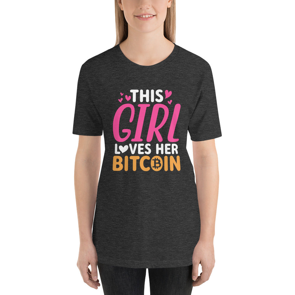 This Girl Loves Her Bitcoin Unisex t-shirt