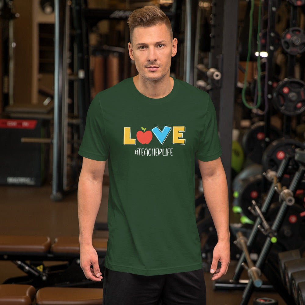 Love #teacherlife Unisex t-shirt