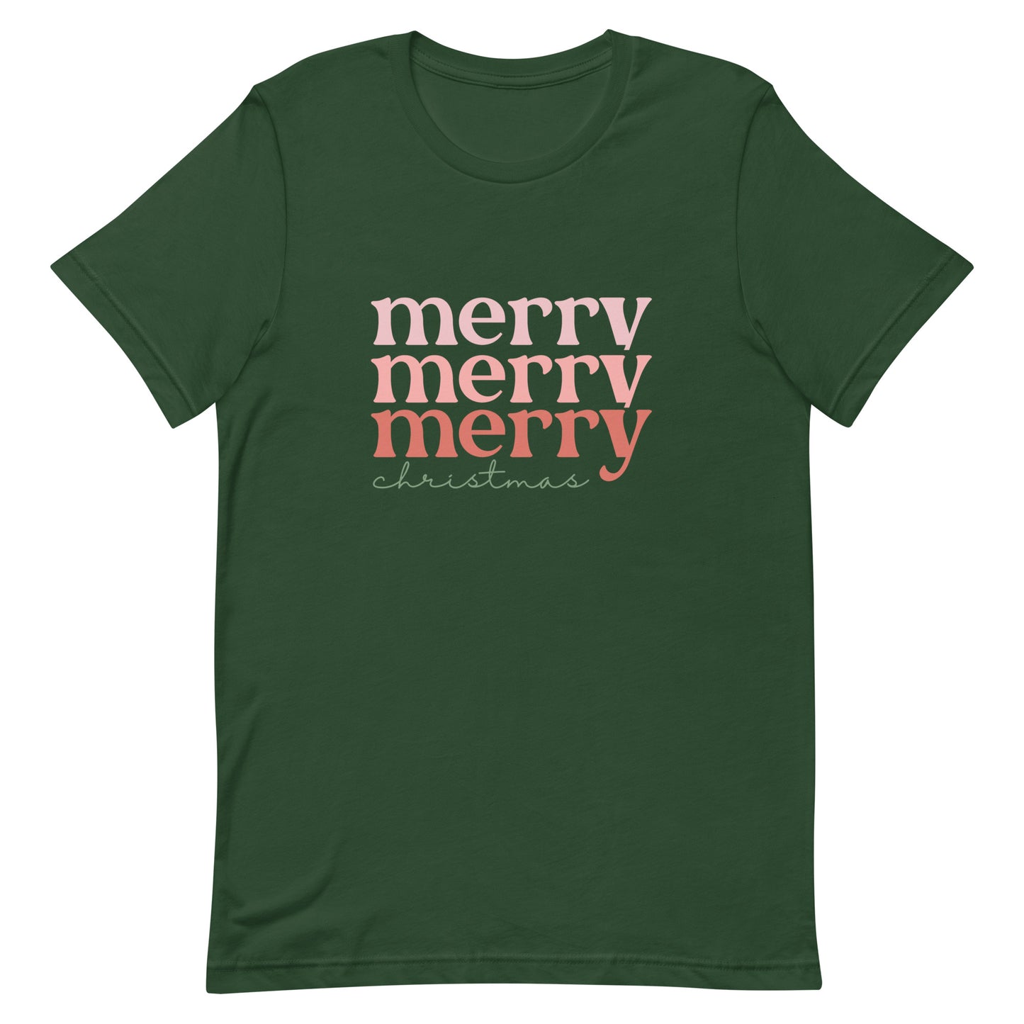 Merry Merry Merry Christmas Unisex t-shirt