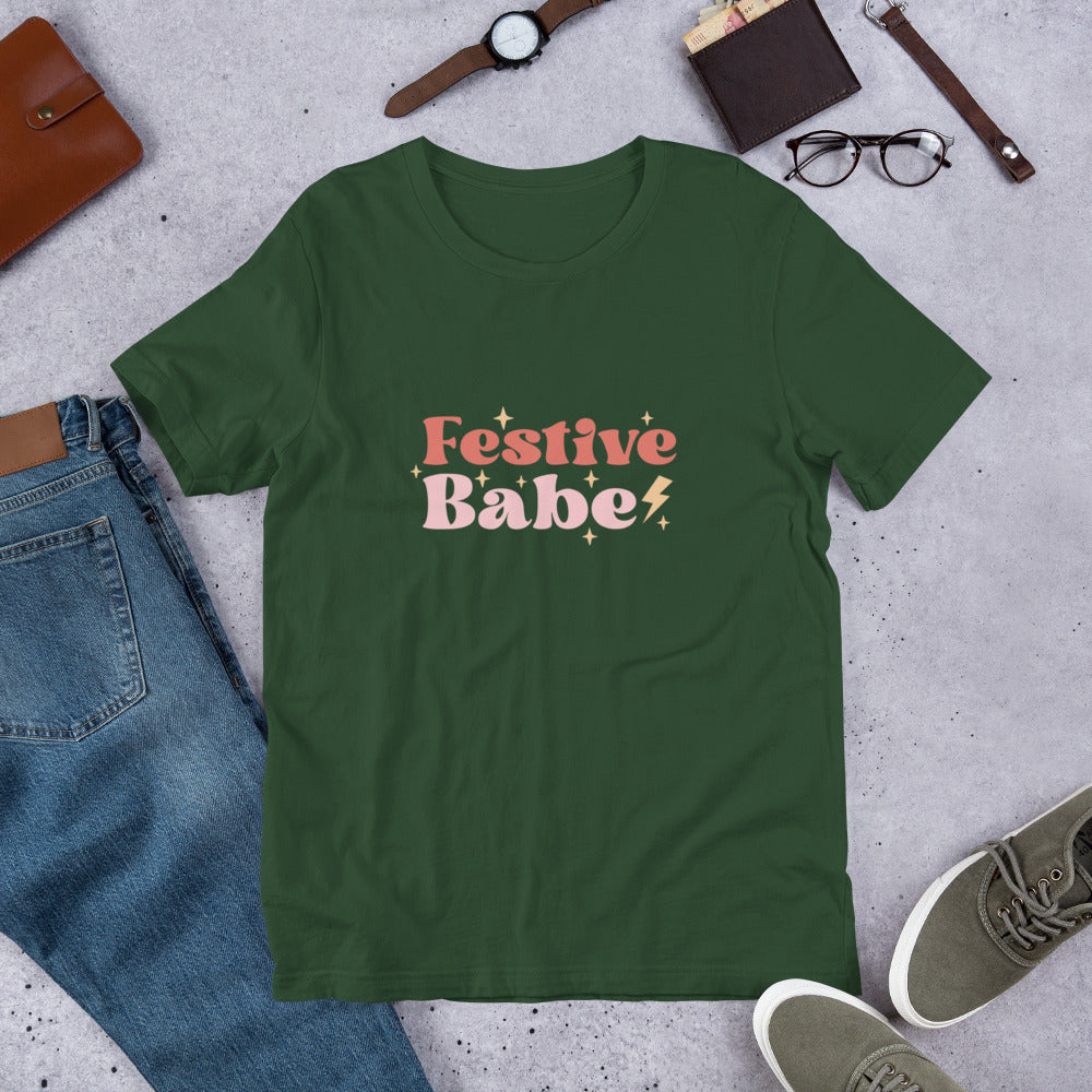 Festive Babe Unisex T-Shirt