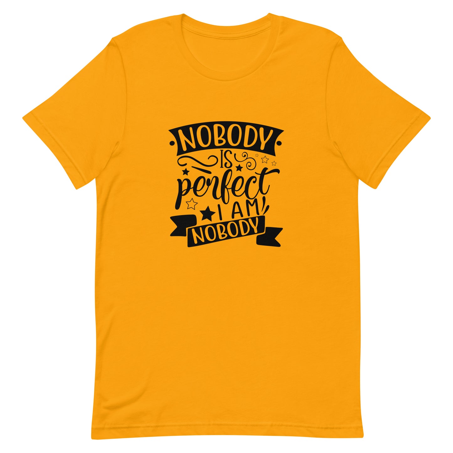 Nobody is Perfect I am Nobody Unisex t-shirt