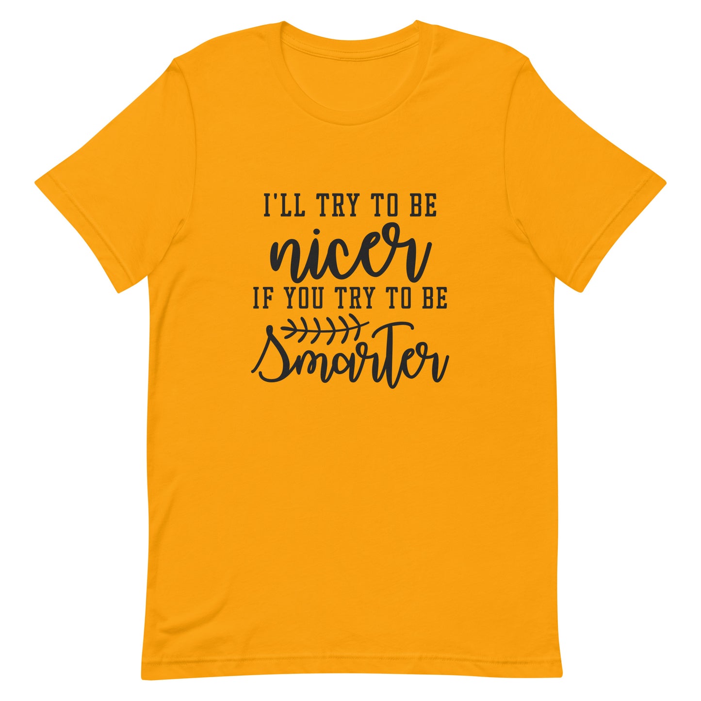 I'll Try to be Nicer if You Try to be Smarter Unisex t-shirt