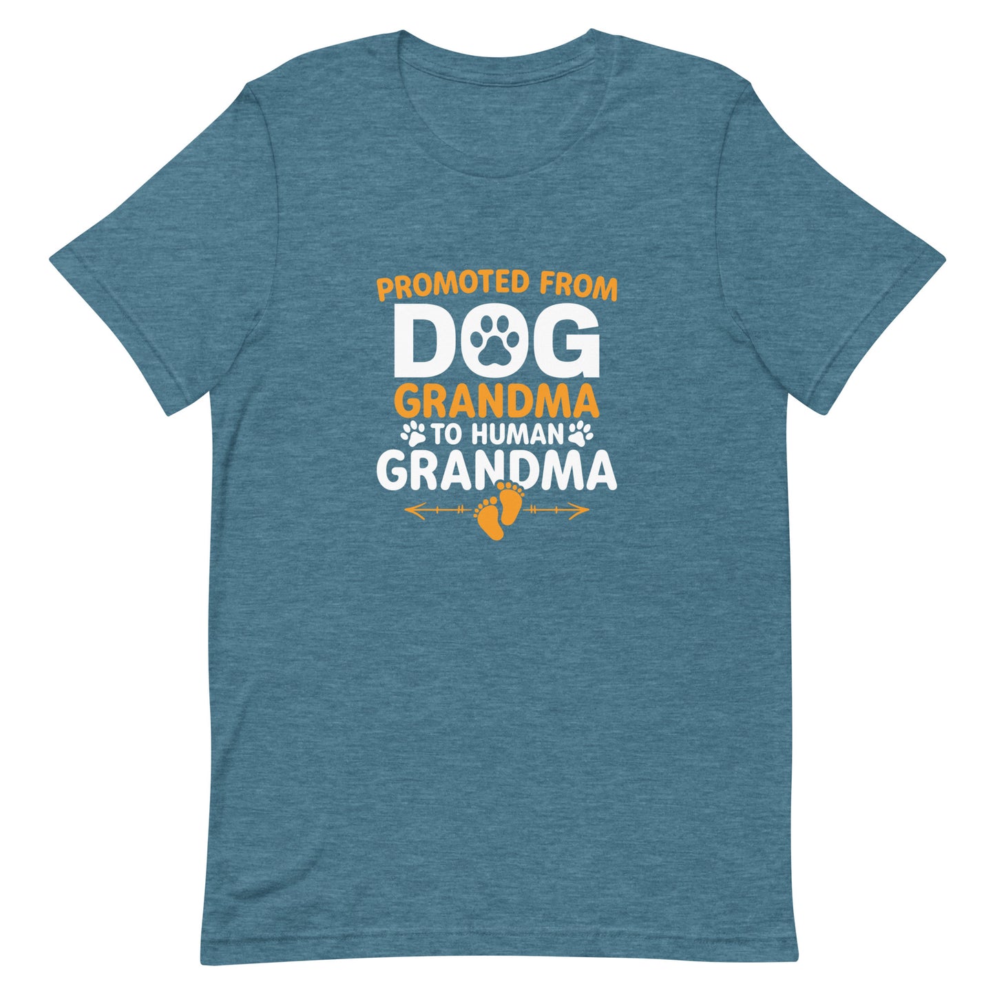 Promoted from Dog Grandma to Human Grandma Unisex t-shirt