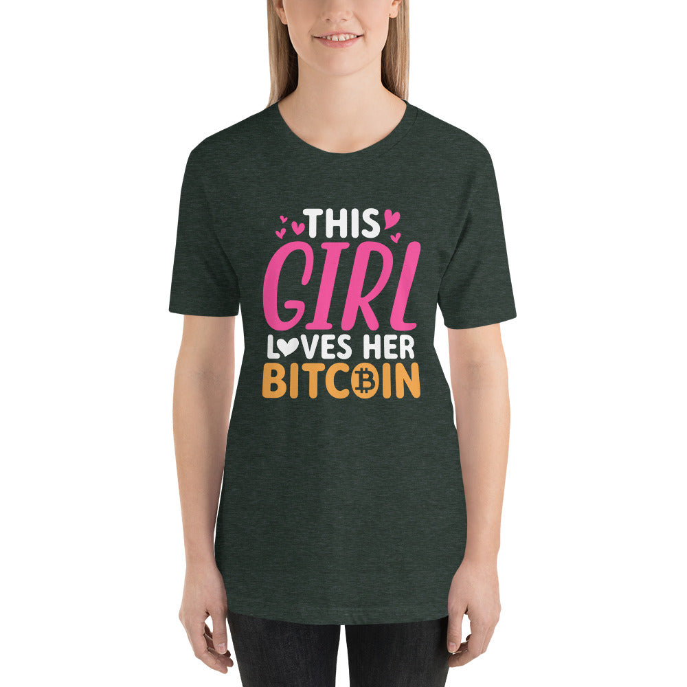 This Girl Loves Her Bitcoin Unisex t-shirt