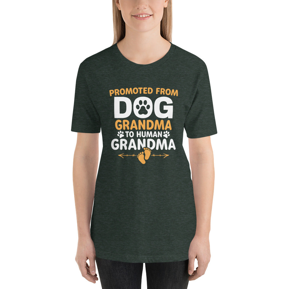 Promoted from Dog Grandma Unisex t-shirt