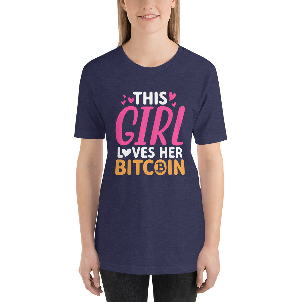 This Girl Loves Her Bitcoin Unisex t-shirt