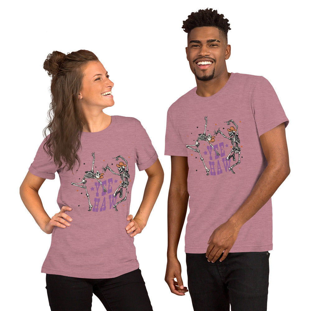Yee Haw Dancing Skeletons Unisex t-shirt