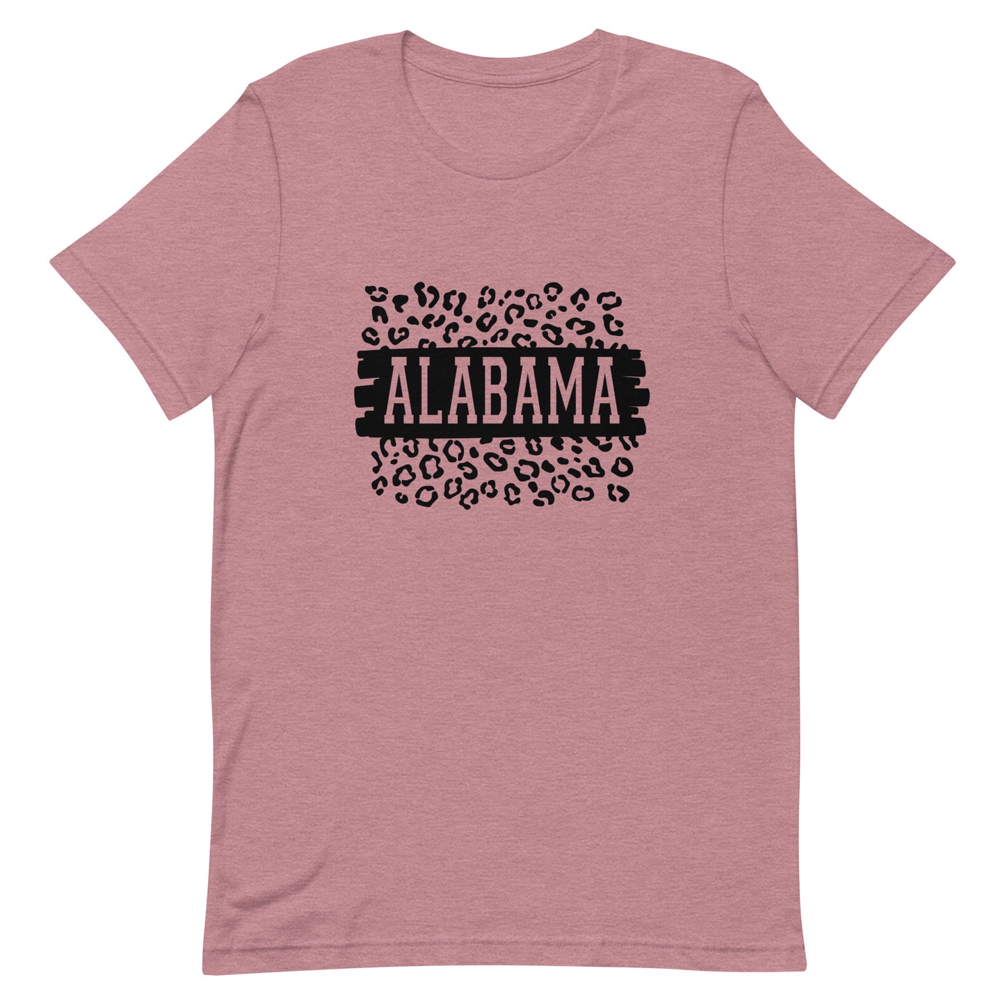Alabama Black on Leopard Unisex T-shirt
