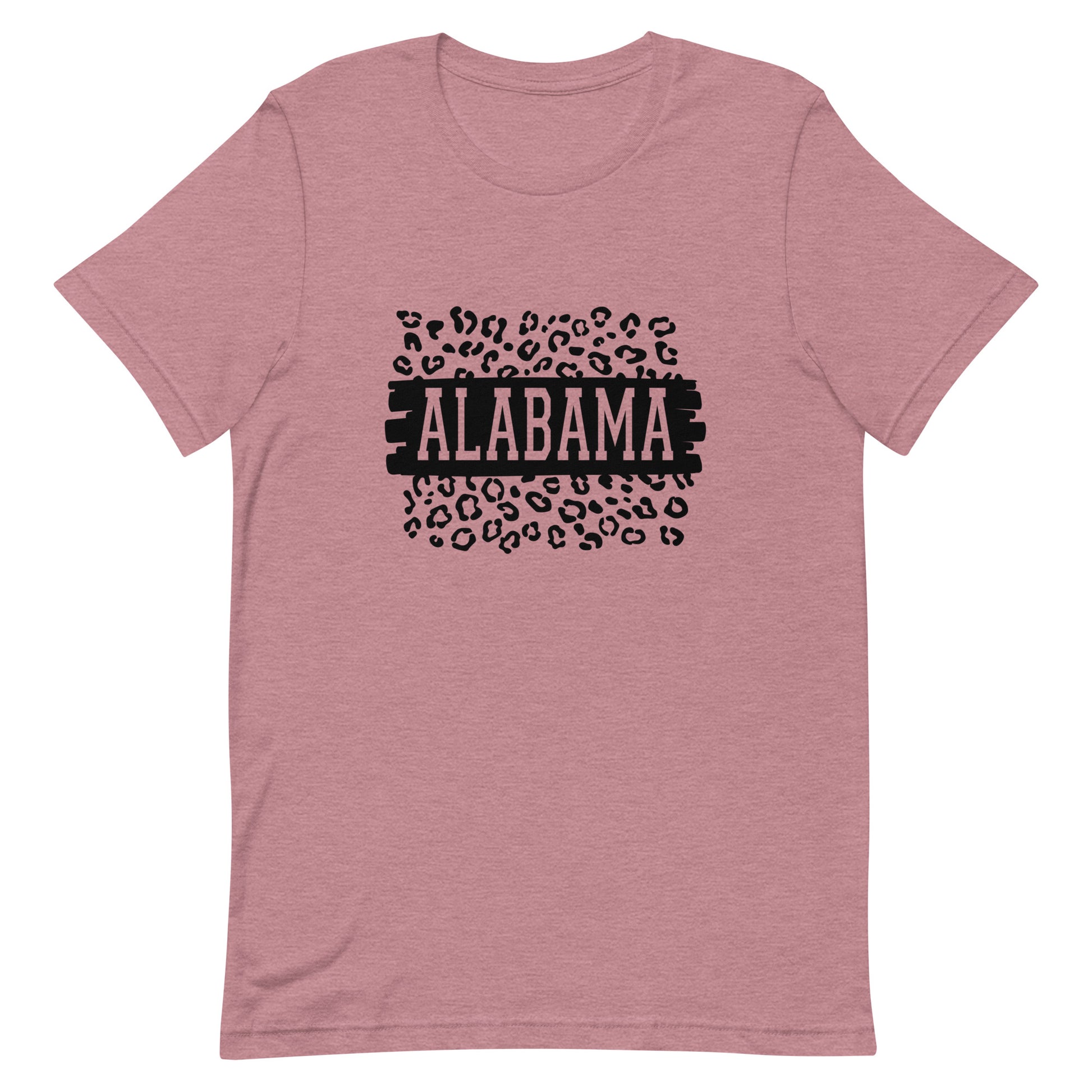 Alabama Black on Leopard Unisex T-shirt